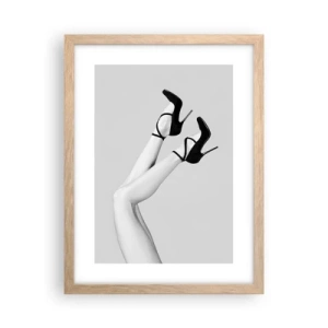 Poster în ramă de stejar deschis - Cu susul în jos - 30x40 cm