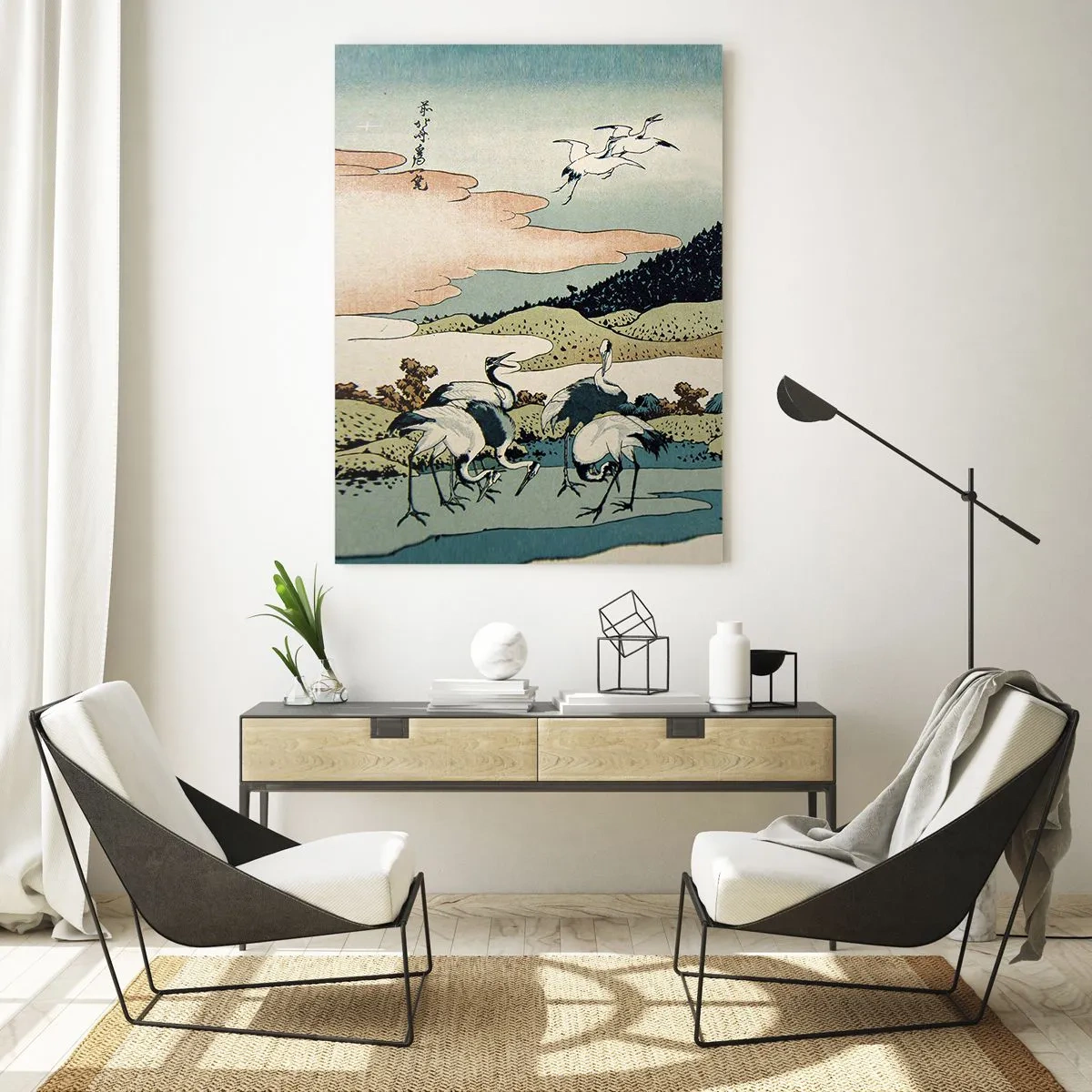 Tablou pe sticlă - În mod japonez - 50x70 cm