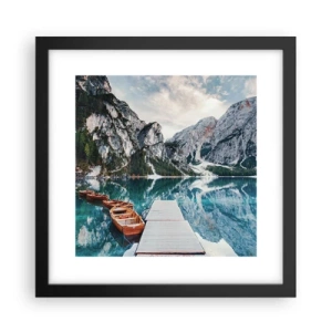 Poster în ramă neagră - Îți vom arăta frumusețea - 30x30 cm