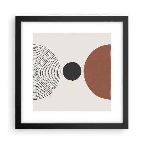 Poster în ramă neagră - În centrul atenției - 30x30 cm