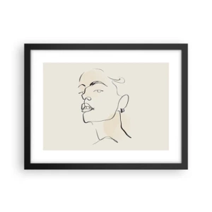 Poster în ramă neagră - O privire mândră - 40x30 cm