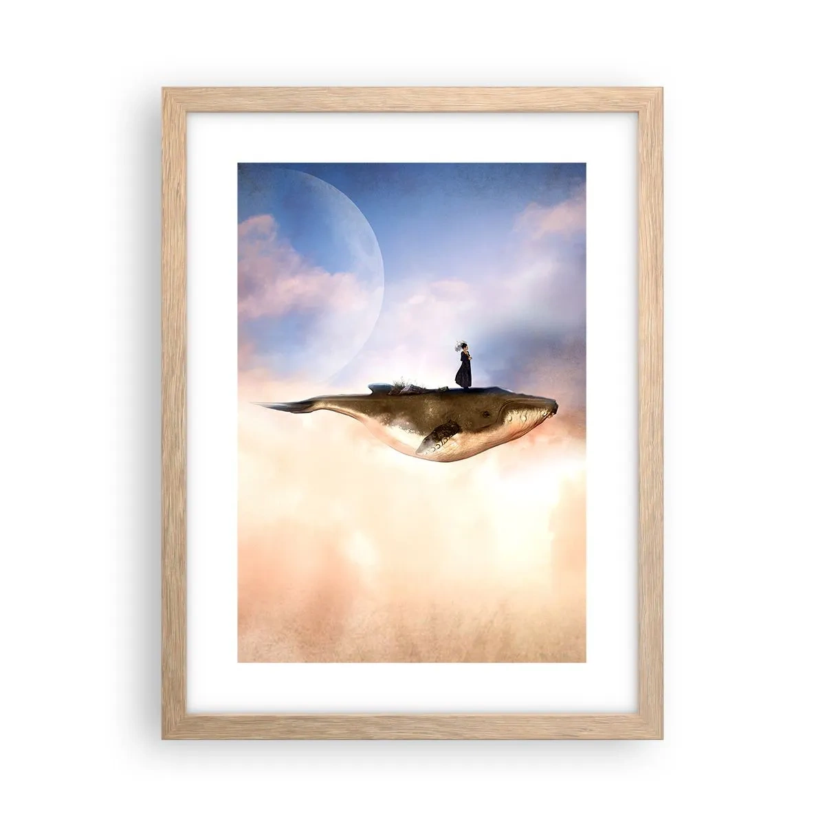 Poster în ramă de stejar deschis - O călătorie suprarealistă - 30x40 cm