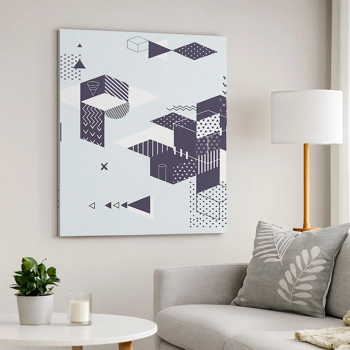 Tablou pe pânză - În sufletul matematicii - 30x30 cm