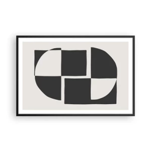Poster în ramă neagră - Antiteză - sinteză - 91x61 cm