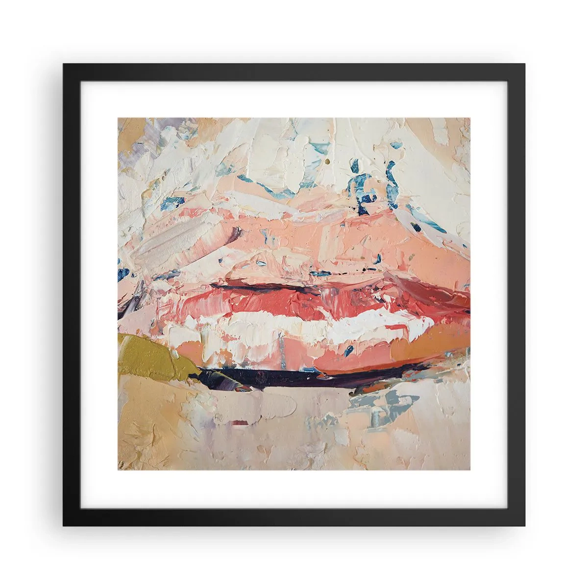 Poster în ramă neagră - Trezește simțurile - 40x40 cm