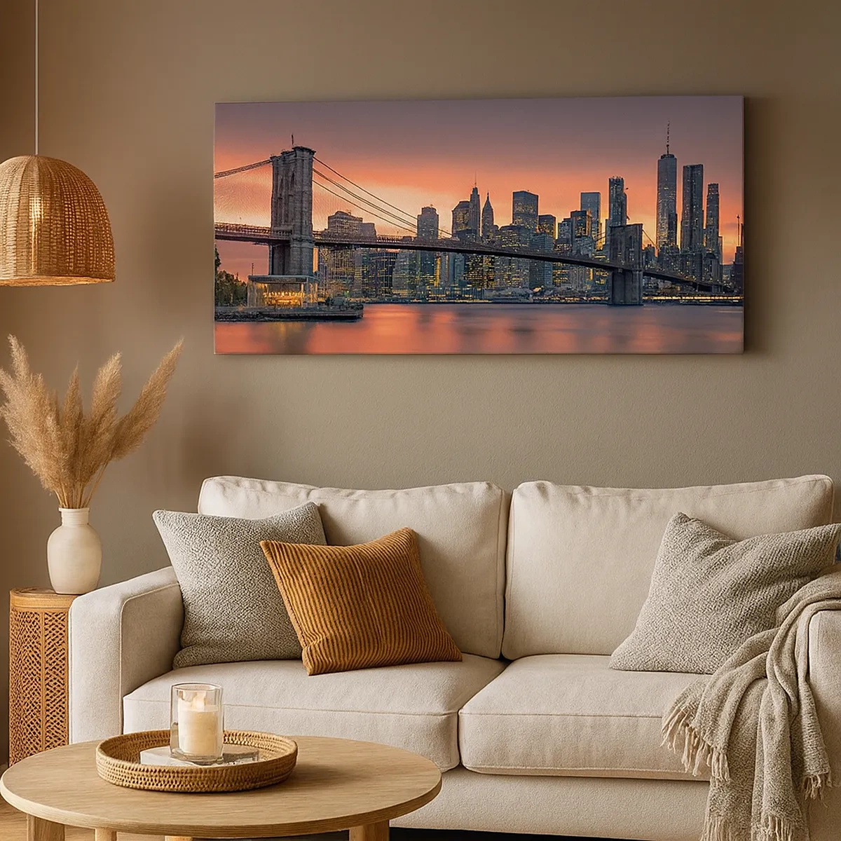 Tablou pe pânză - Scufundate în tăcerea liliachie - 30x30 cm