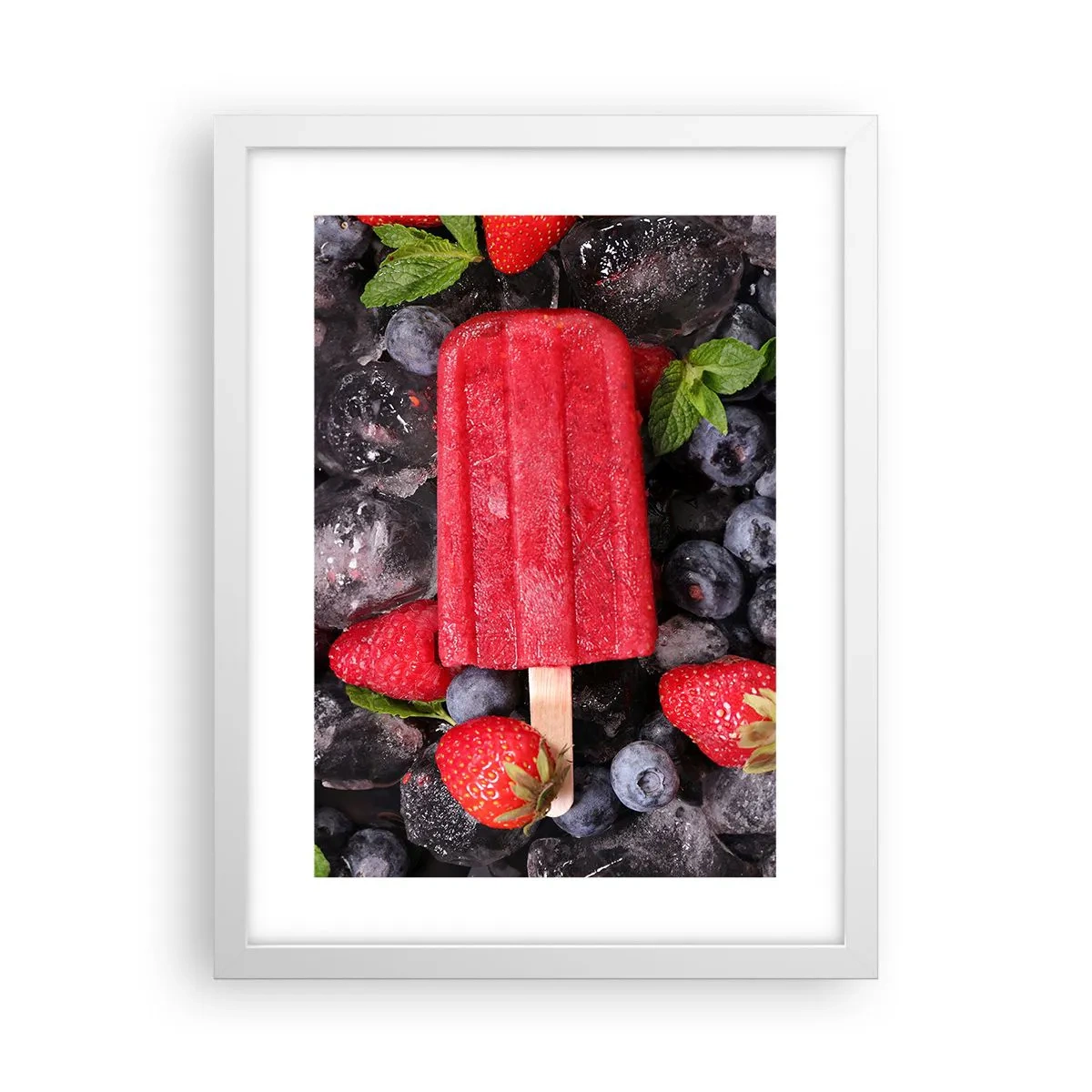 Poster în ramă albă - Umbra unei veri fierbinți - 30x40 cm