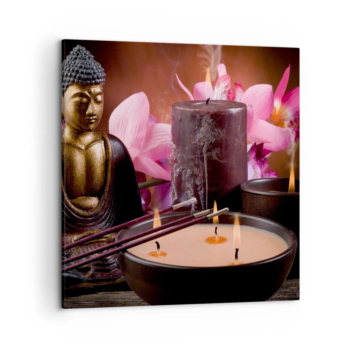 Tablou pe pânză - Eliberați mintea, calmați corpul - 50x50 cm