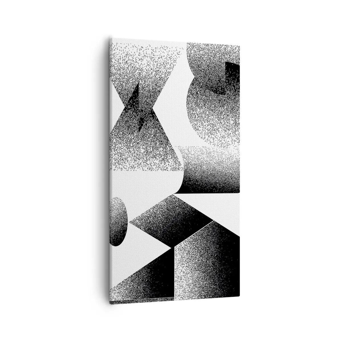 Tablou pe pânză - Unghiuri și ovale - 55x100 cm