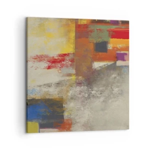 Tablou pe pânză - Geometria culorilor - 50x50 cm