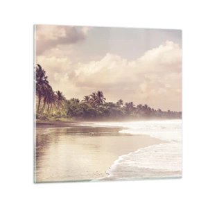 Tablou pe sticlă - Mângâind valurile - 30x30 cm