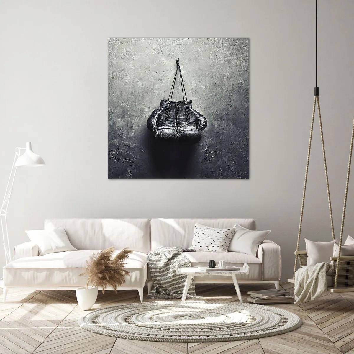 Tablou pe pânză - Timp de luptă și timp de pace - 40x40 cm