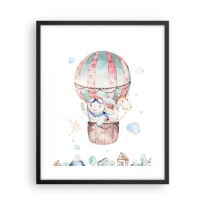 Poster în ramă neagră - Ne vom întoarce în curând! - 40x50 cm