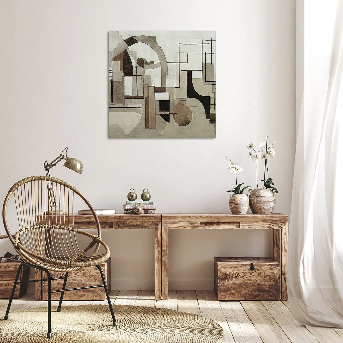 Tablou pe pânză - Peisaj urban 2.0 - 30x30 cm