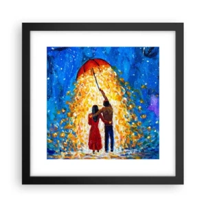 Poster în ramă neagră - Magia unei seri ploioase? - 30x30 cm