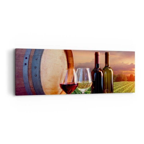 Tablou pe pânză - Aici viața are un gust - 90x30 cm