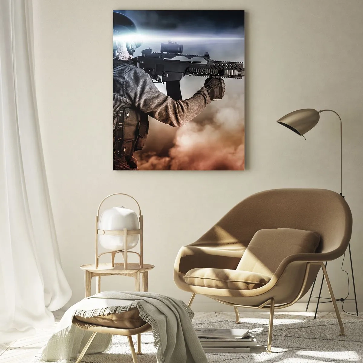 Tablou pe sticlă - Pur și simplu un erou - 50x70 cm
