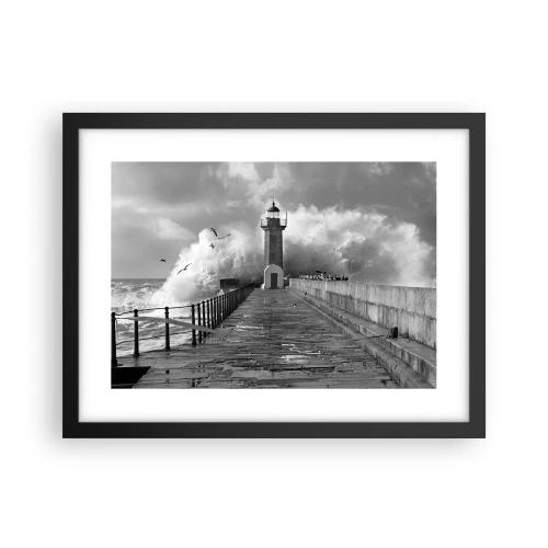 Poster în ramă neagră - Fără frică - 40x30 cm