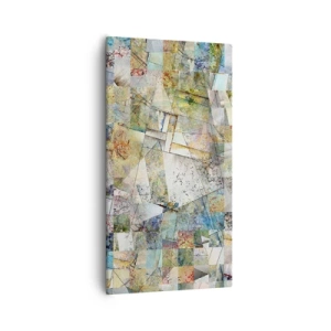 Tablou pe pânză - Remaniere geometrică - 55x100 cm