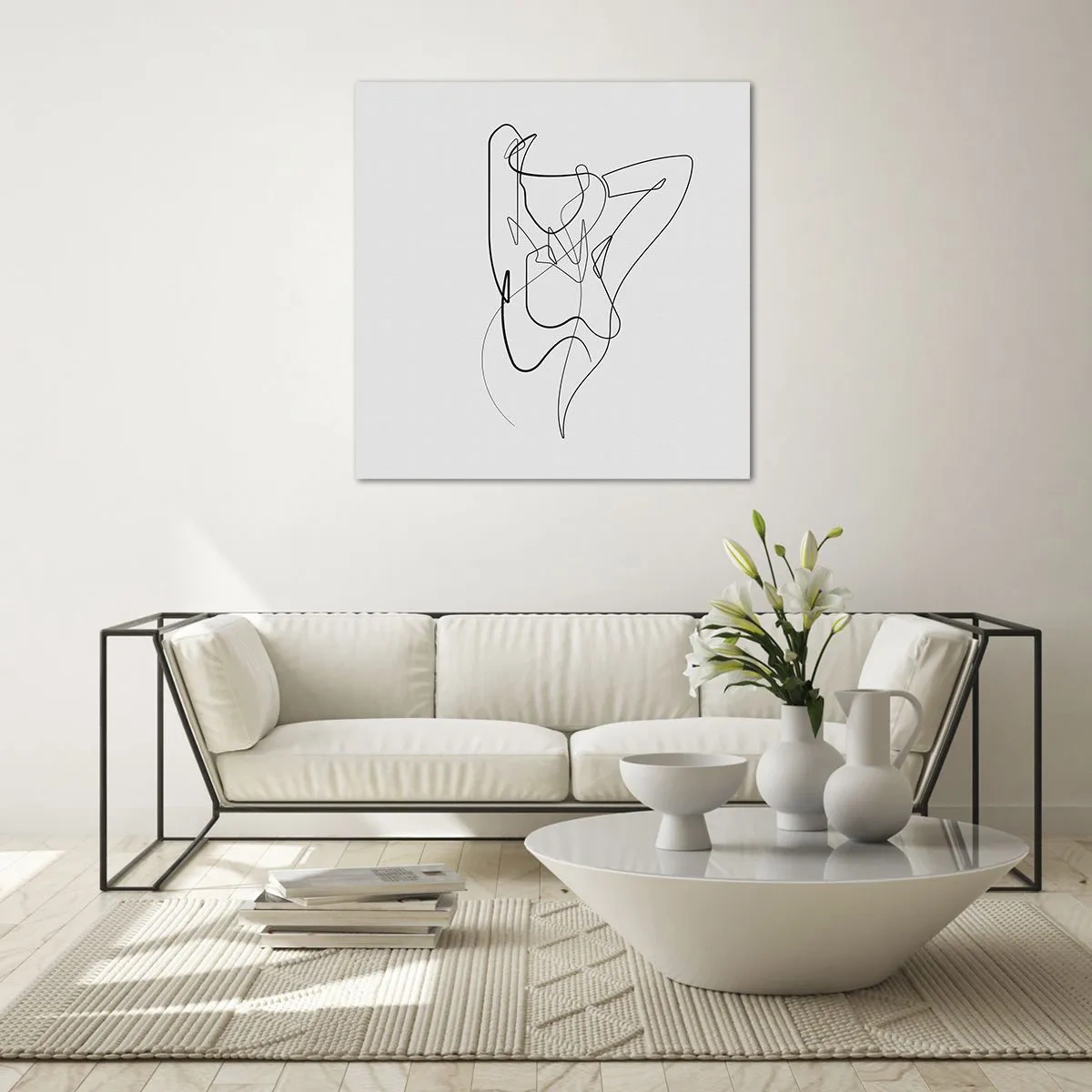 Tablou pe sticlă - Cine ești tu? - 70x70 cm