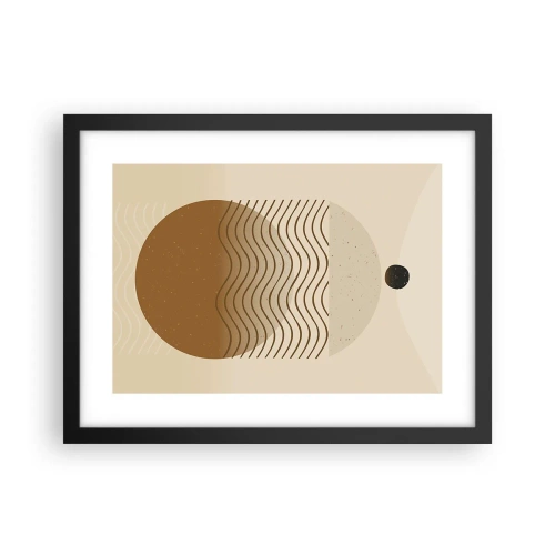 Poster în ramă neagră - Despre originea figurilor geometrice - 40x30 cm