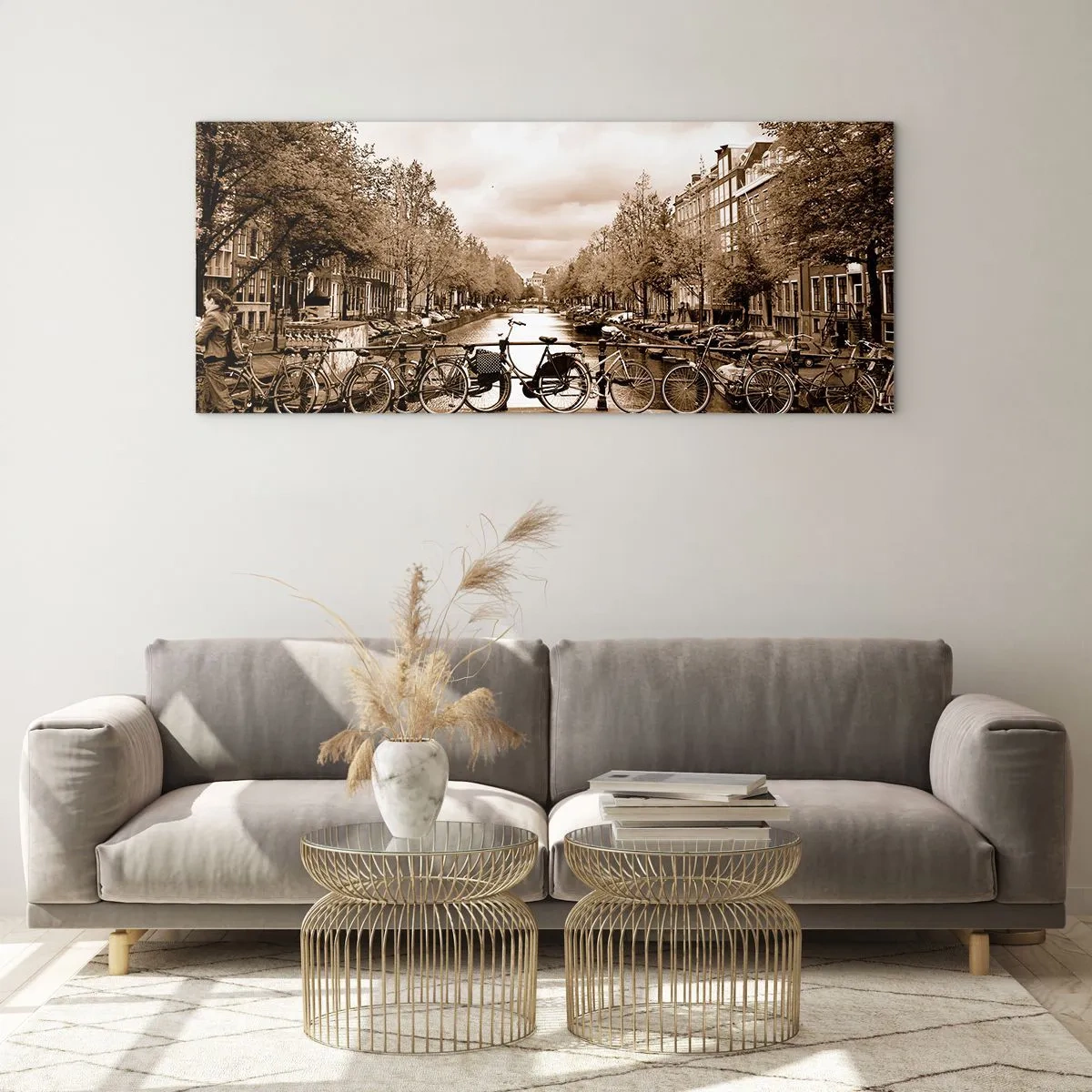 Tablou pe sticlă - Atmosfera olandeză - 140x50 cm
