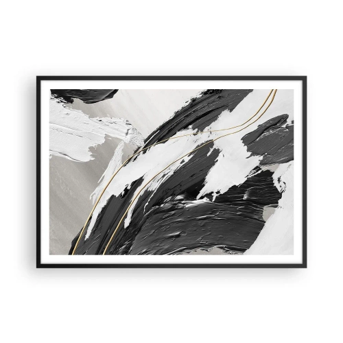 Poster în ramă neagră - Abstracție cu fler - 100x70 cm