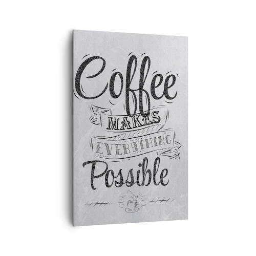 Tablou pe pânză - Cum să nu iubești cafeaua - 80x120 cm