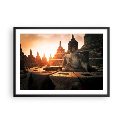 Poster în ramă neagră - Vreme de mare înțelepciune - 70x50 cm