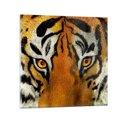 Tablou pe sticlă - Amenințător și frumos - 30x30 cm