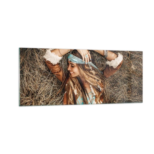 Tablou pe sticlă - În drum spre vara iubirii - 100x40 cm