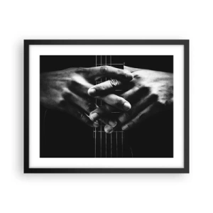 Poster în ramă neagră - Rugăciunea artistului - 50x40 cm