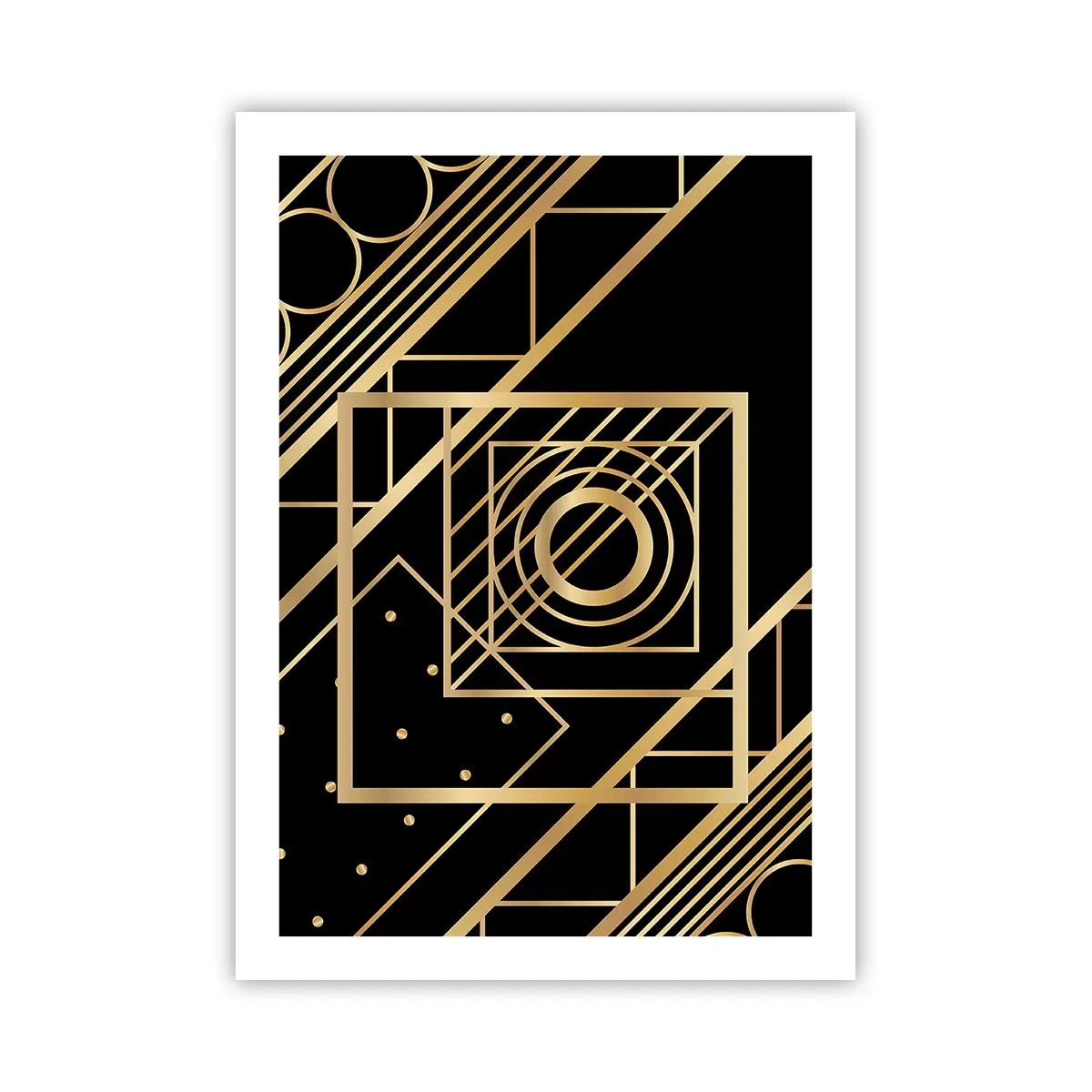 Poster - Geometrie de aur - 50x70 cm