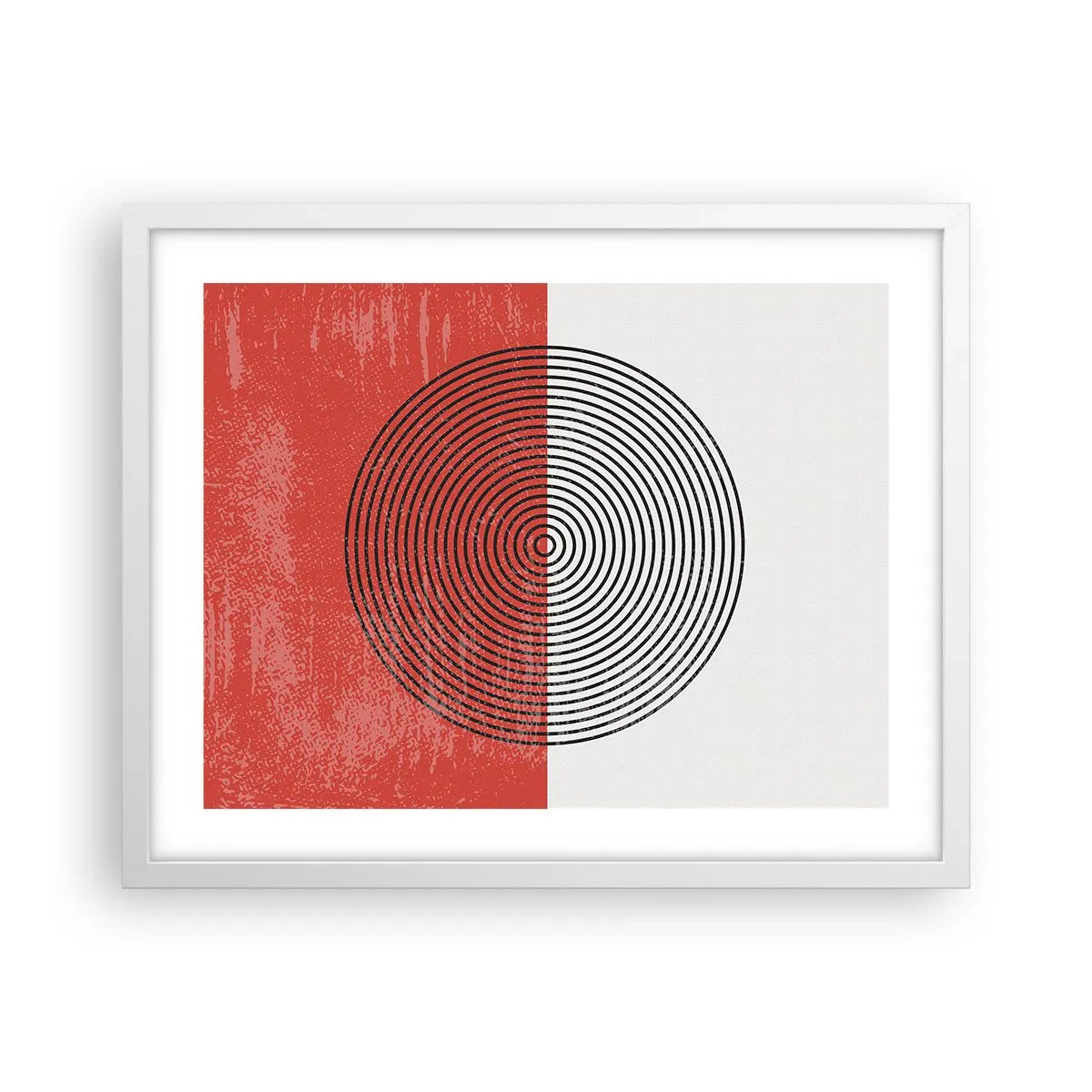 Poster în ramă albă - Direct la subiect - 50x40 cm