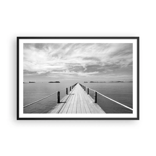 Poster în ramă neagră - Ce zici de o călătorie... - 91x61 cm