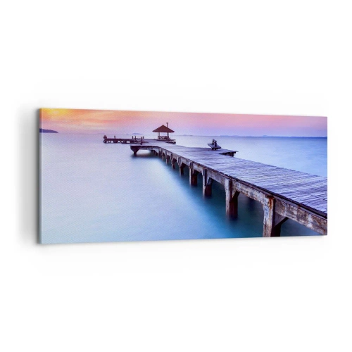 Tablou pe pânză - Mare de liniște până la orizont - 100x40 cm