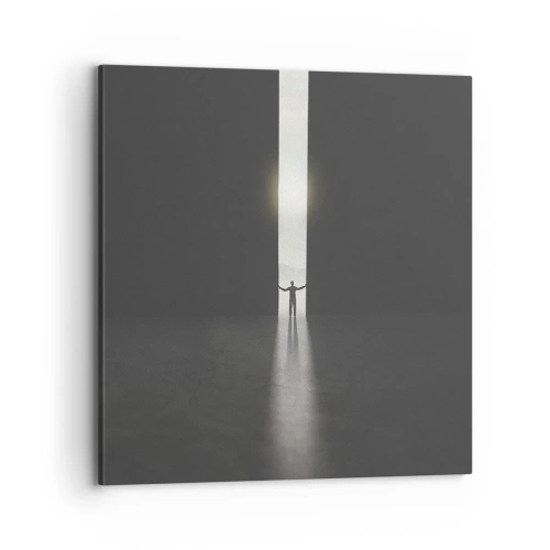 Tablou pe pânză - Un pas spre un viitor luminos - 70x70 cm