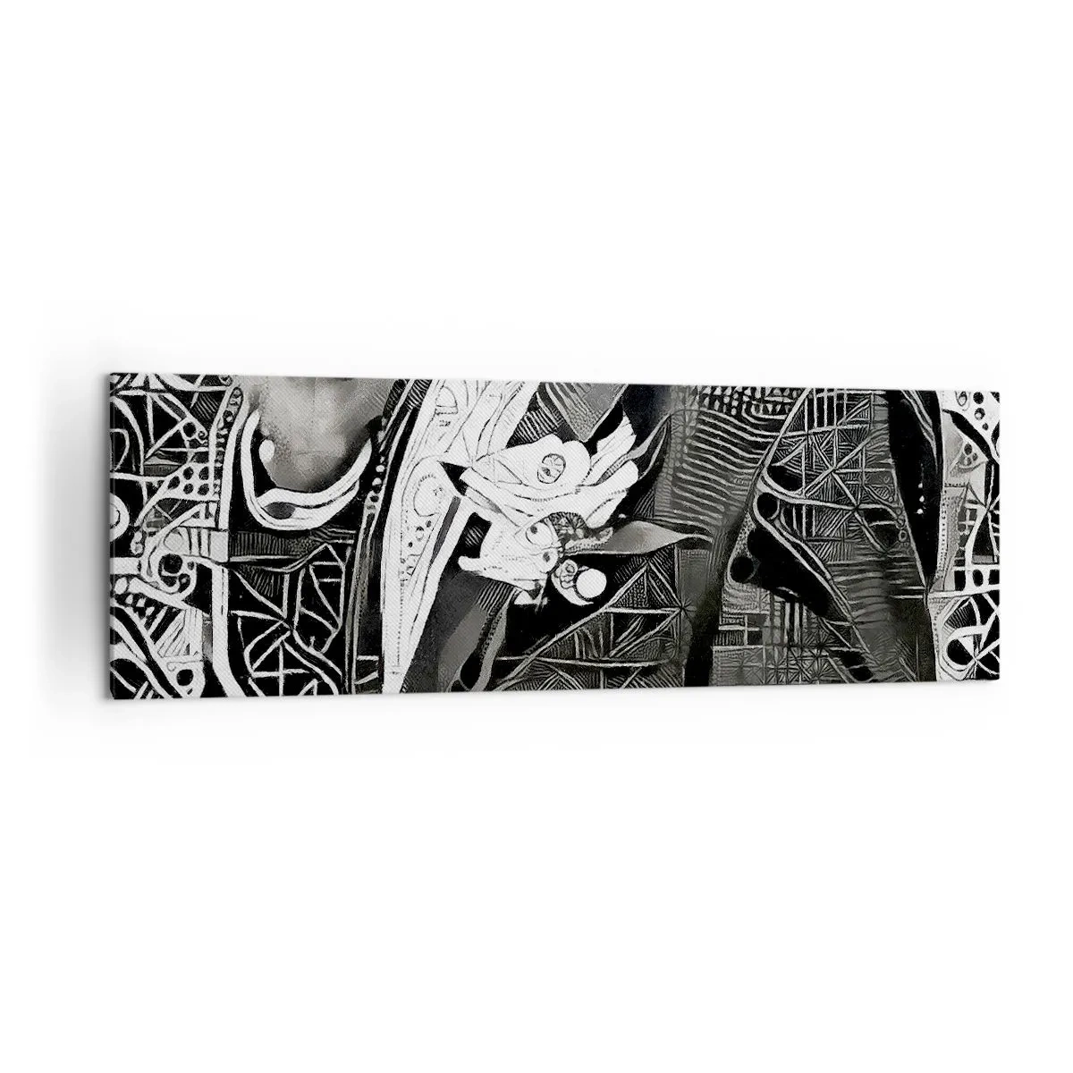 Tablou pe pânză - Doar un om aparent gri - 160x50 cm