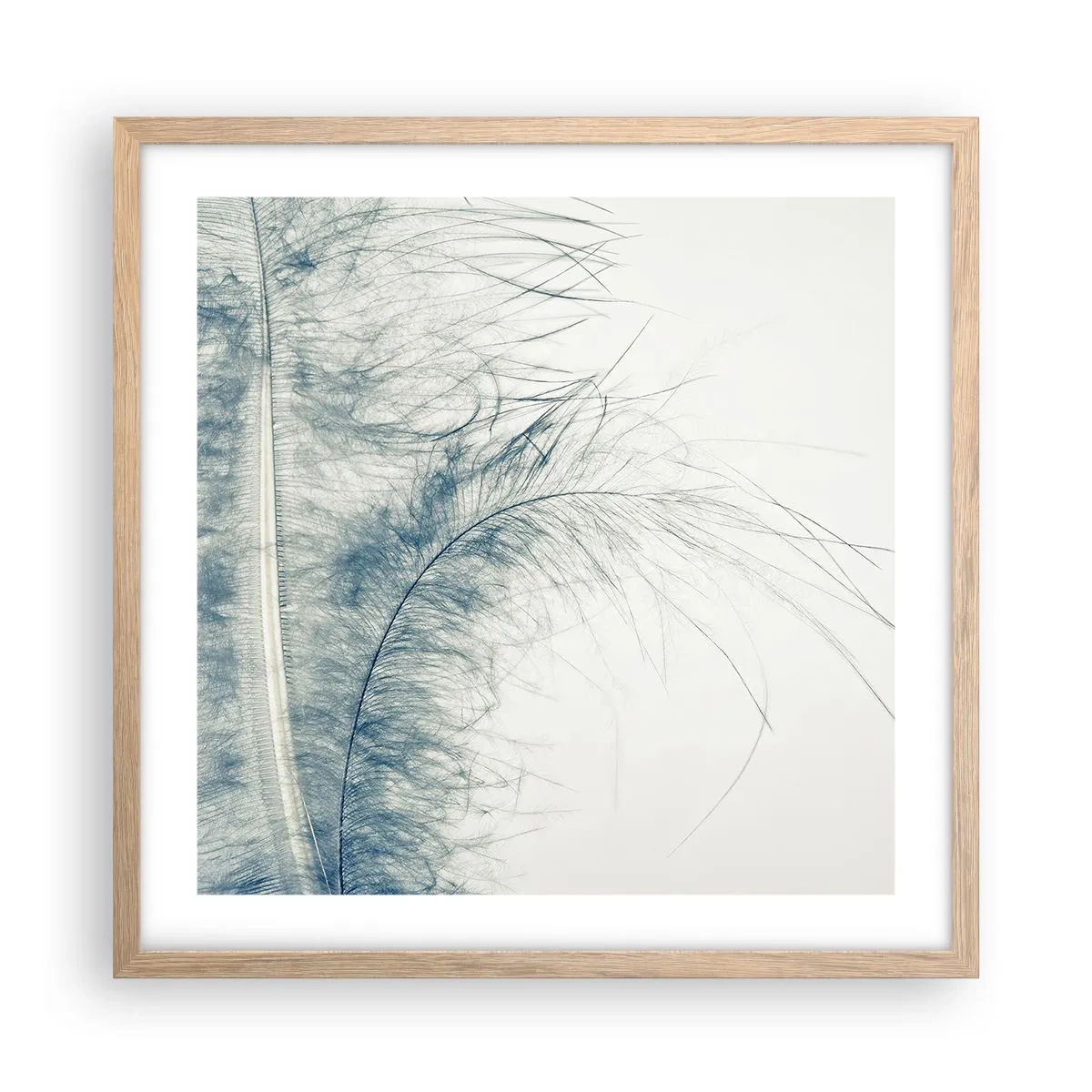 Poster în ramă de stejar deschis - Șoapta naturii - 50x50 cm