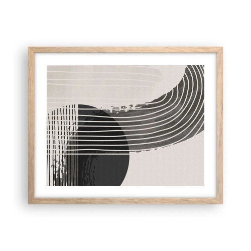 Poster în ramă de stejar deschis - Până acolo și înapoi - 50x40 cm
