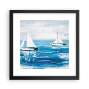 Poster în ramă neagră - Cu un prieten alături de tine - 30x30 cm