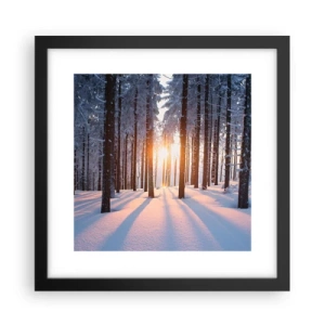 Poster în ramă neagră - În mod clar în alb și negru - 30x30 cm