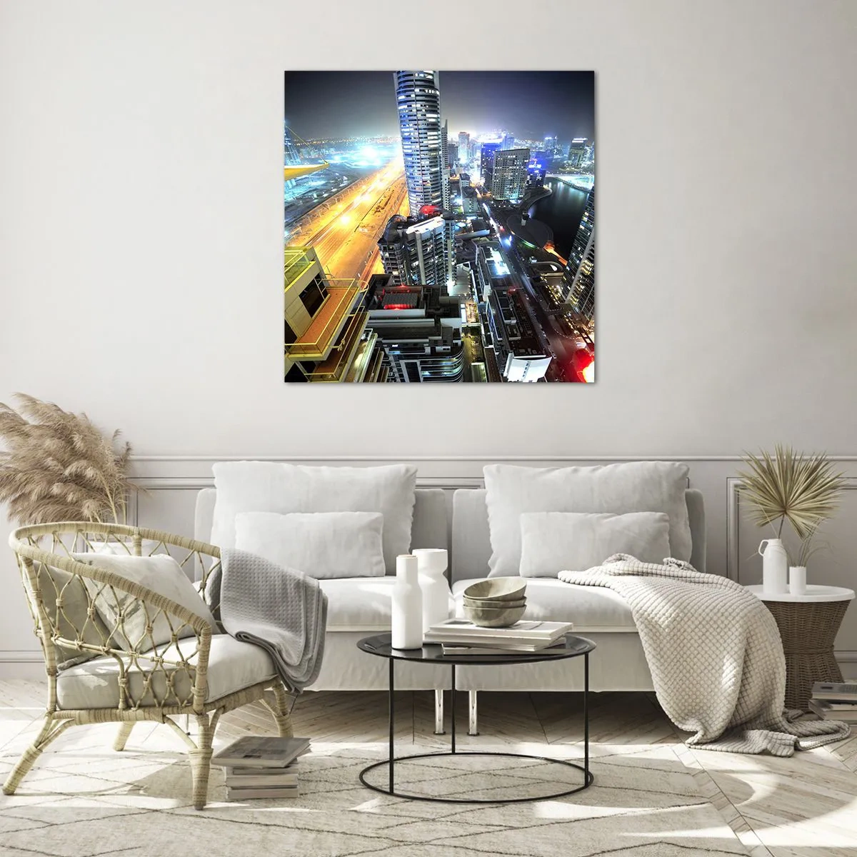 Tablou pe sticlă - Un miracol în deșert - 30x30 cm