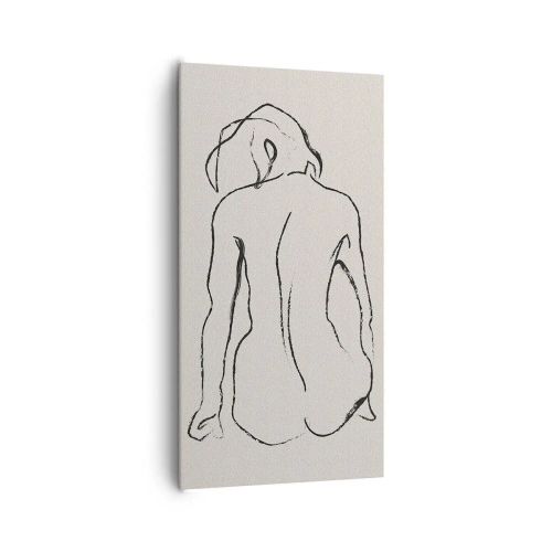 Tablou pe pânză - Nud de fată - 65x120 cm