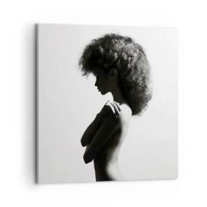 Tablou pe pânză - Ca o floare pe o tulpină subțire - 60x60 cm