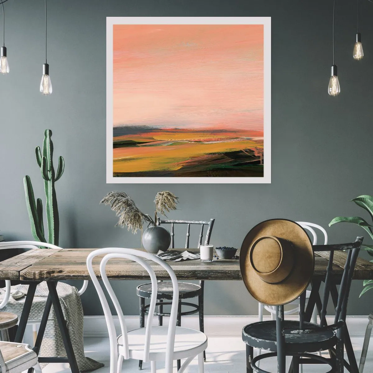 Poster - Tonalitatea de roz - 60x60 cm