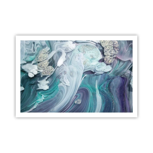 Poster - Râuri de albastru - 91x61 cm