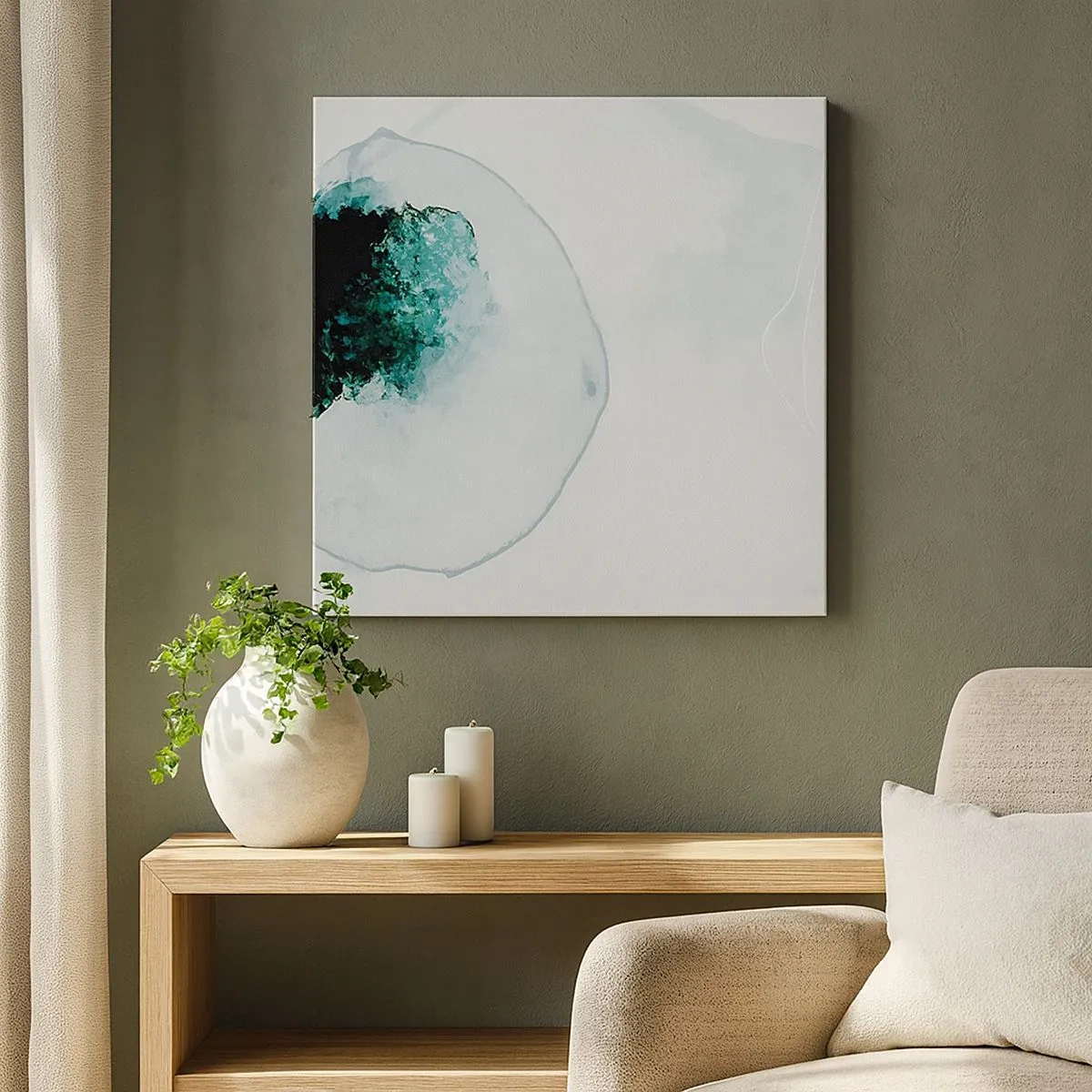 Tablou pe pânză - Într-o picătură de apă - 30x30 cm