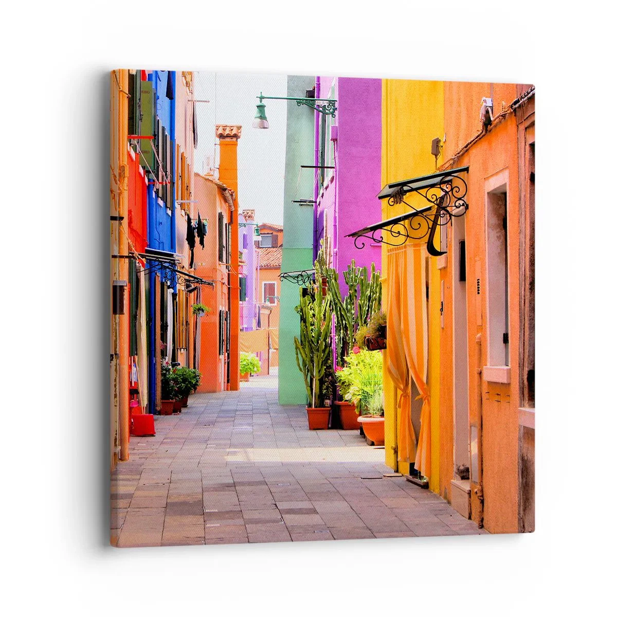 Tablou pe pânză - Aleea curcubeului - 40x40 cm