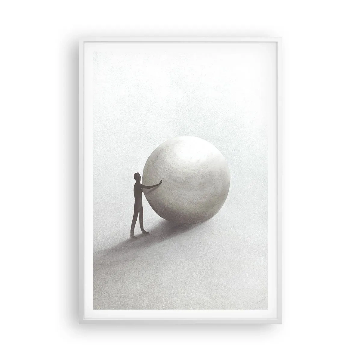 Poster în ramă albă - Jocul vieții - 70x100 cm